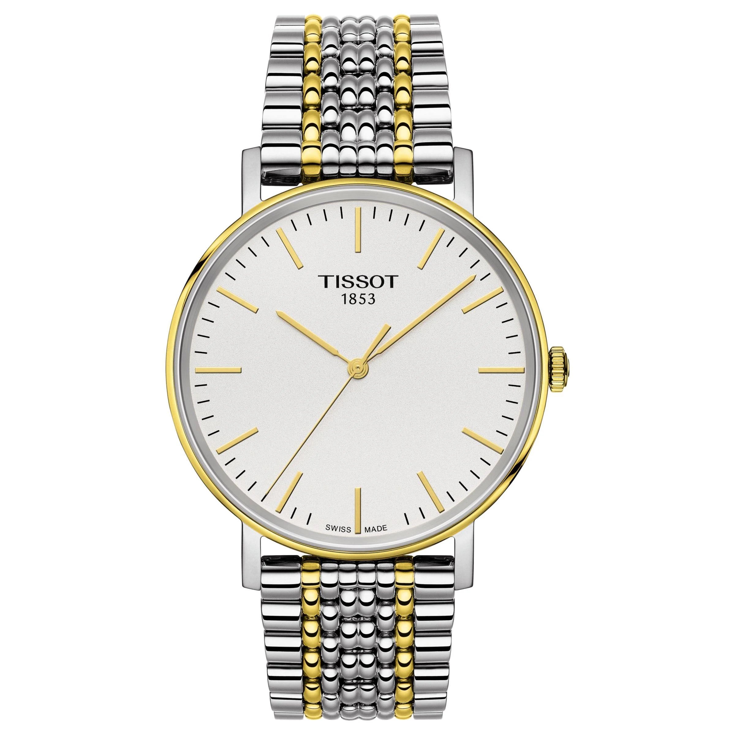 fitness tracking watches for women -Tissot T-Classic Silver Dial Men 38mm