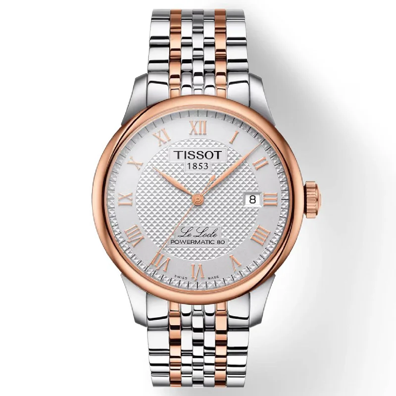 rose gold watches for women -Tissot T-Classic Silver Dial Men 39.3mm