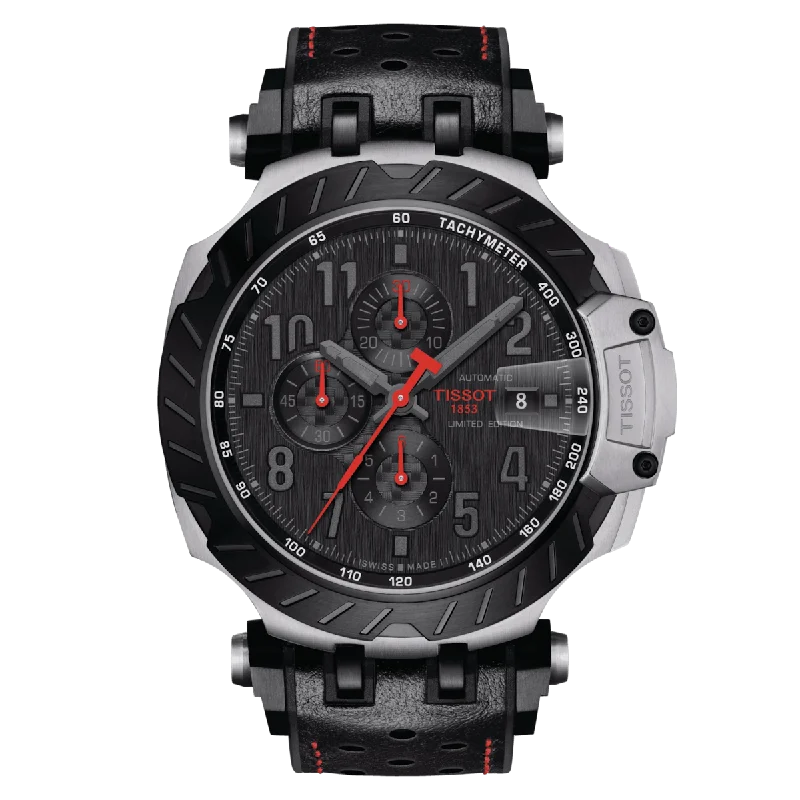 stylish watches for teens -Tissot T-Sport Black Dial Men 45mm